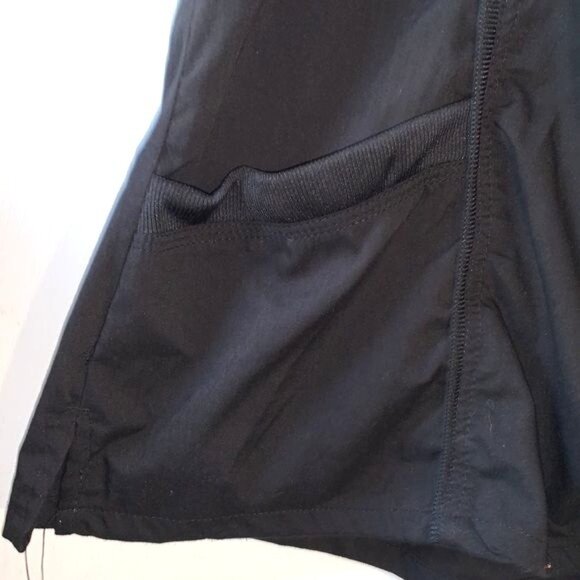 Beverly Hills Uniforms Womens Black V-Neck Scrub Top L Polyester/Spandex - Picture 5 of 8